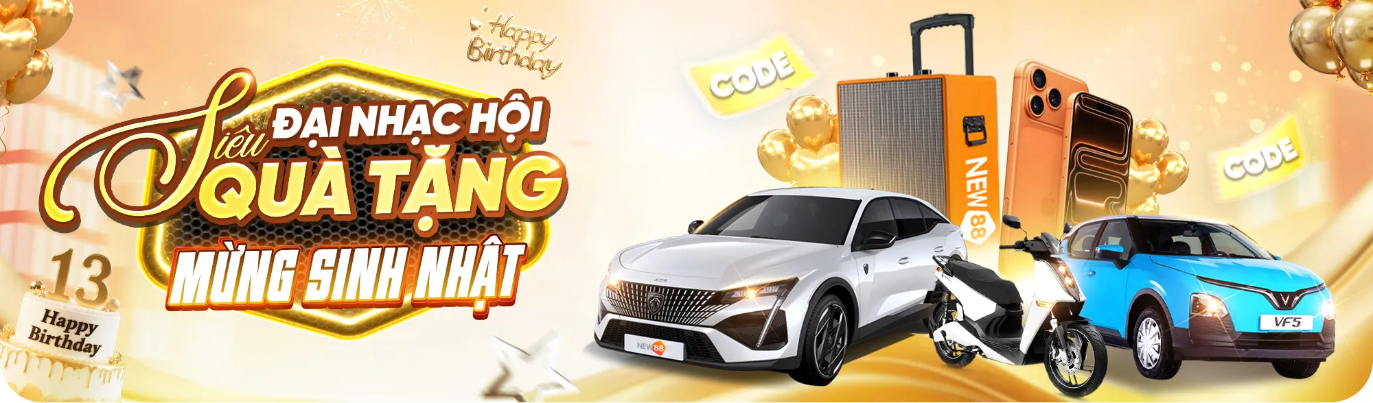 Sinh nhật thưởng lớn đẳng cấp nhất cho người chơi